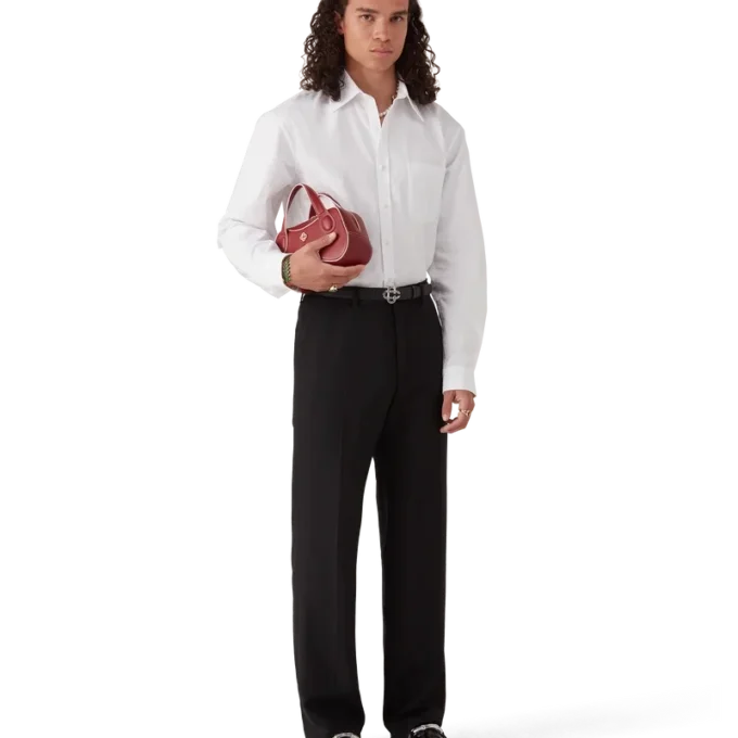 Cotton Monogram Jacquard Oxford Shirt