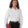 Cotton Monogram Jacquard Oxford Shirt