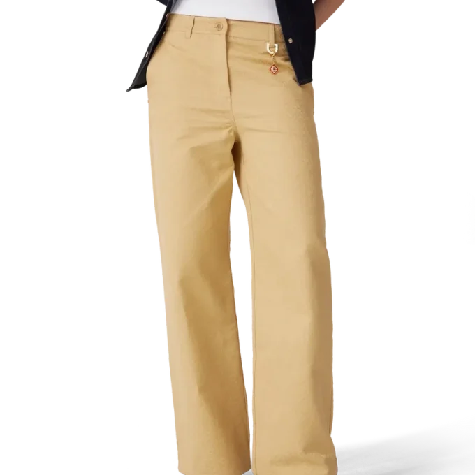 Cotton Monogram Jacquard Trousers Cotton Monogram Jacquard Trousers