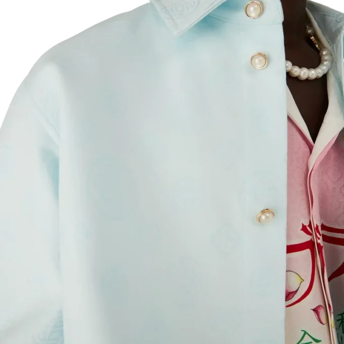 Cotton Monogram Long Sleeve Shirt