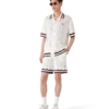 Cotton Montagne Ondulee Short Sleeve Crochet Shirt Cotton Montagne Ondulee Short Sleeve Crochet Shirt