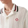 Cotton Montagne Ondulee Short Sleeve Crochet Shirt Cotton Montagne Ondulee Short Sleeve Crochet Shirt