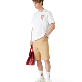 Cotton Pleated Shorts