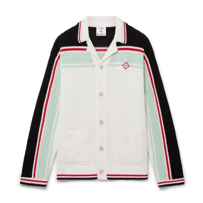 Cotton Tennis Crochet Shacket