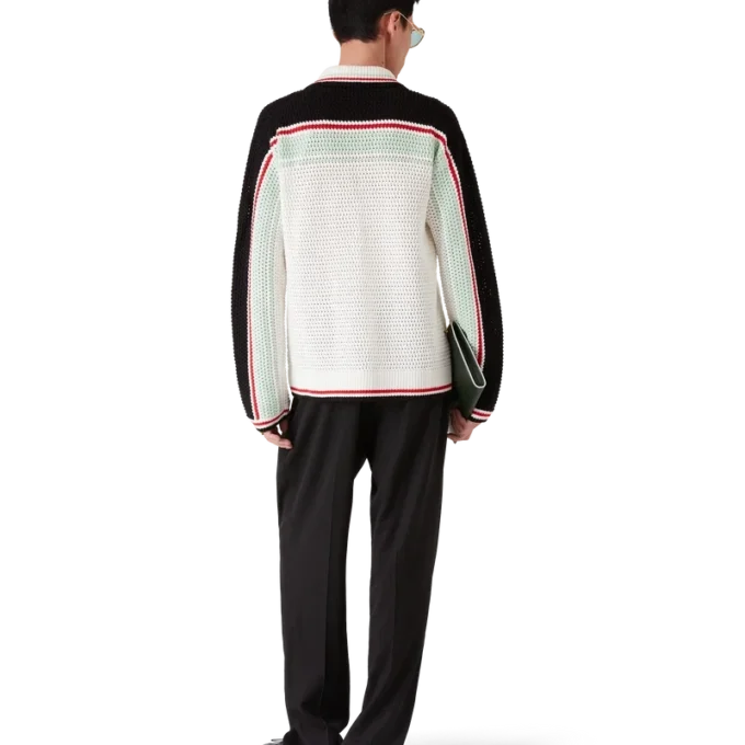 Cotton Tennis Crochet Shacket