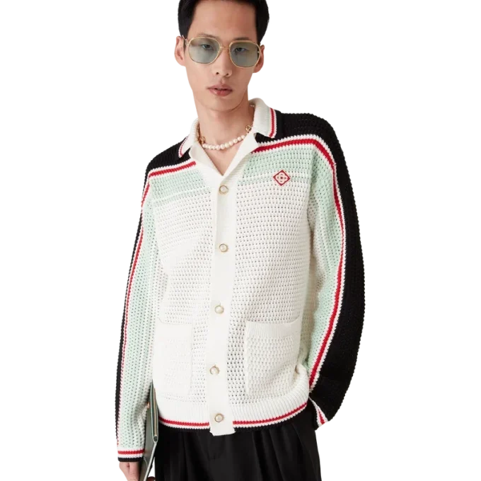 Cotton Tennis Crochet Shacket