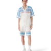 Cotton Tennis Short Sleeve Crochet Shirt Cotton Tennis Short Sleeve Crochet Shirt