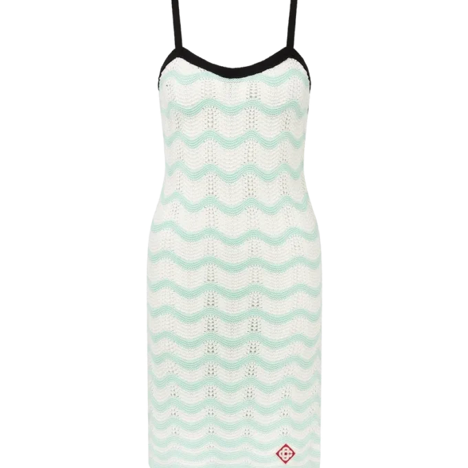 Cotton Wave Crochet Mini Dress Cotton Wave Crochet Mini Dress