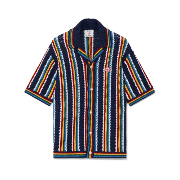 Crochet Stripe Shirt