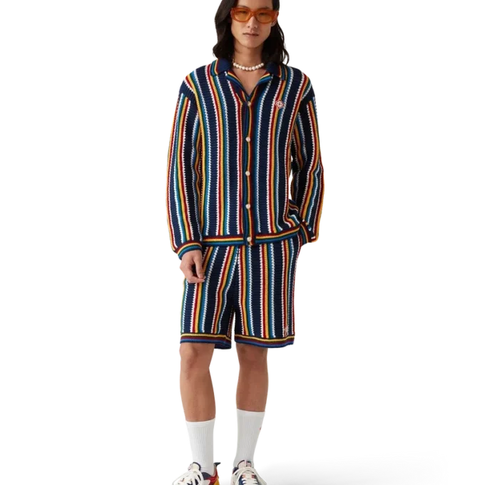 Crochet Stripe Shirt Crochet Stripe Shirt