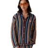 Crochet Stripe Shirt Crochet Stripe Shirt