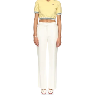 Cropped Pique Polo