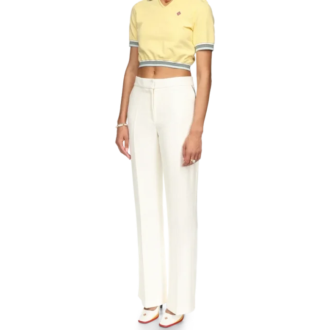 Cropped Pique Polo Cropped Pique Polo