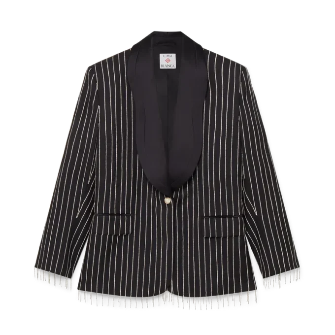 Crystal Embellished Tailored Jacket Crystal Embellished Tailored Jacket