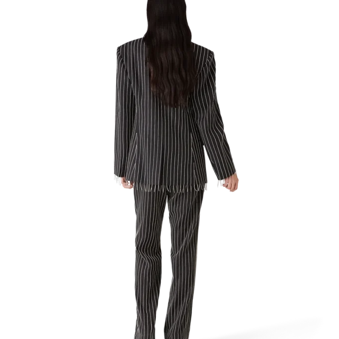 Crystal Embellished Tailored Trousers Crystal Embellished Tailored Trousers