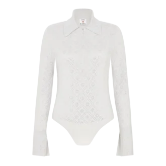 Crystal Monogram Knit Bodysuit