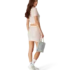 Crystal Monogram Knit Mini Skirt