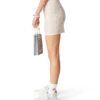 Crystal Monogram Knit Mini Skirt