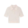 Crystal Monogram Knit Polo Shirt Crystal Monogram Knit Polo Shirt