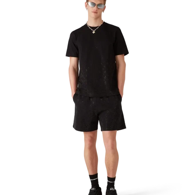 Crystal Monogram Sweatshort Crystal Monogram Sweatshort