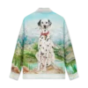 Dalmatian a La Montange Long Sleeve Silk Shirt Dalmatian a La Montange Long Sleeve Silk Shirt
