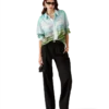 Dalmatian a La Montange Long Sleeve Silk Shirt Dalmatian a La Montange Long Sleeve Silk Shirt