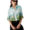 Dalmatian a La Montange Long Sleeve Silk Shirt Dalmatian a La Montange Long Sleeve Silk Shirt