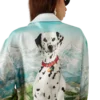 Dalmatian a La Montange Long Sleeve Silk Shirt Dalmatian a La Montange Long Sleeve Silk Shirt
