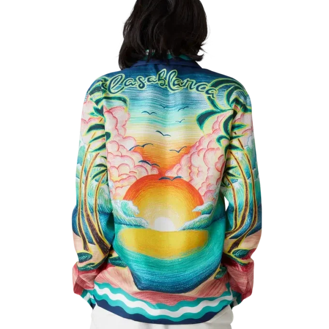 Danse De La Mer Long Sleeve Silk Shirt Danse De La Mer Long Sleeve Silk Shirt