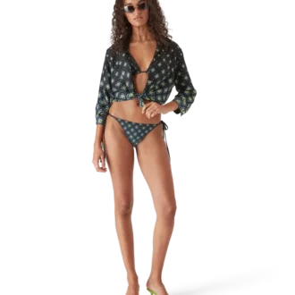 Degrade Black Monogram Bikini Bottom