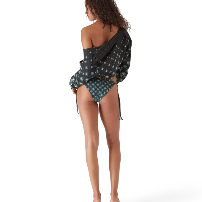 Degrade Black Monogram Bikini Bottom