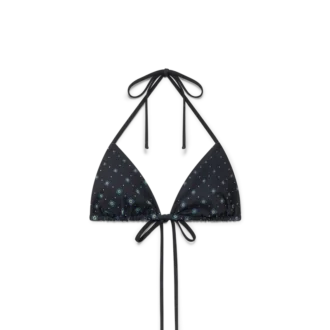 Degrade Black Monogram Bikini Top