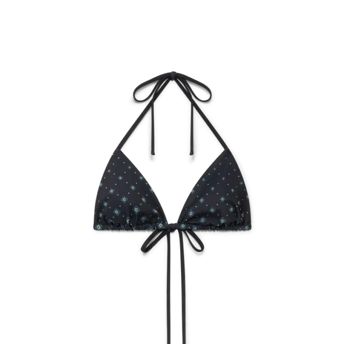 Degrade Black Monogram Bikini Top Degrade Black Monogram Bikini Top