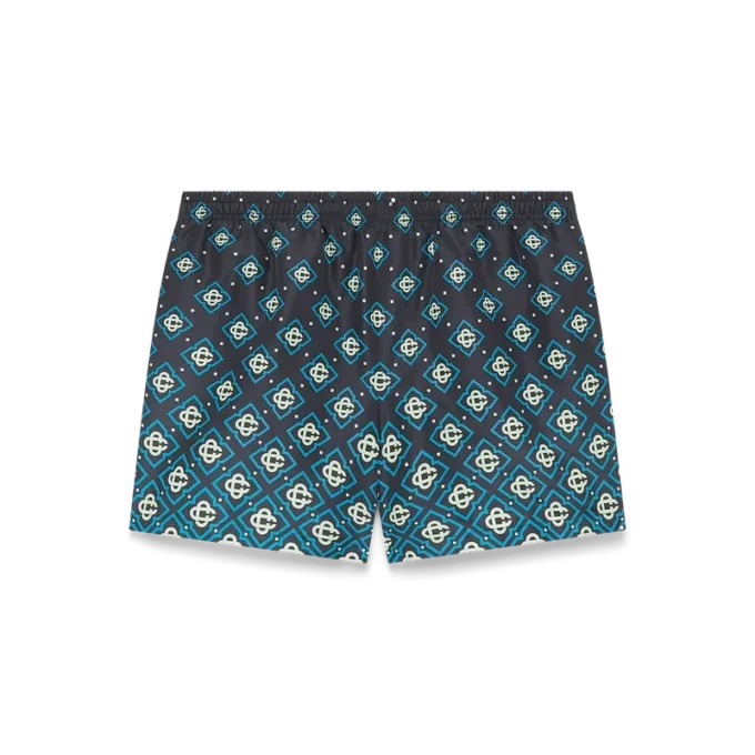 Degrade Black Monogram Swim Shorts