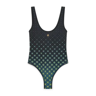 Degrade Black Monogram Swimsuit