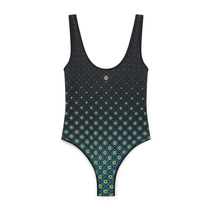 Degrade Black Monogram Swimsuit Degrade Black Monogram Swimsuit