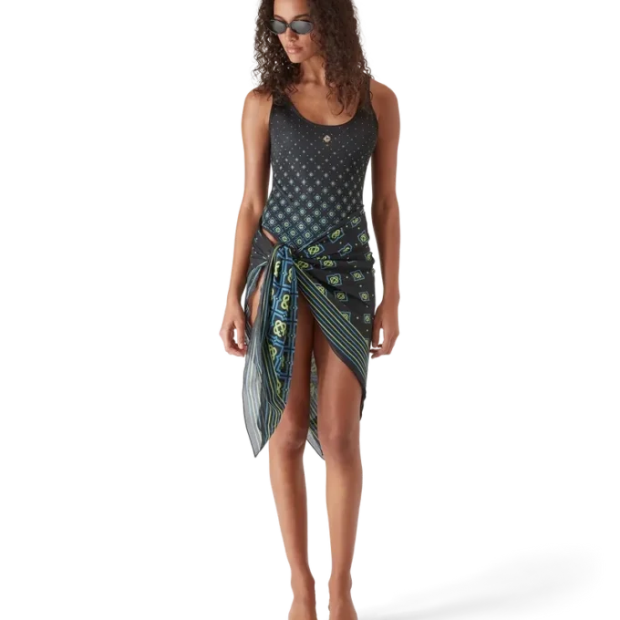 Degrade Black Monogram Swimsuit Degrade Black Monogram Swimsuit