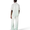 Degrade Monogram Short Sleeve Linen Shirt