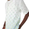 Degrade Monogram Short Sleeve Linen Shirt