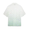 Degrade Monogram Short Sleeve Linen Shirt