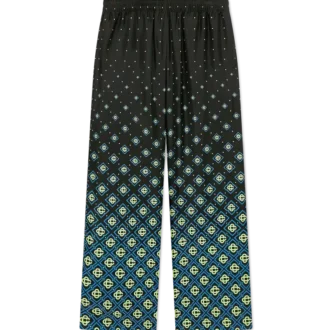 Degrade Monogram Silk Trousers