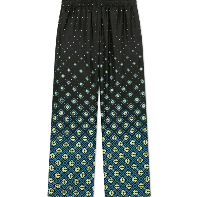 Degrade Monogram Silk Trousers