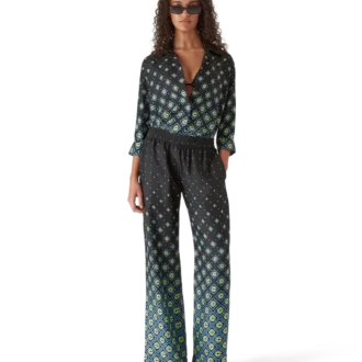 Degrade Monogram Silk Trousers