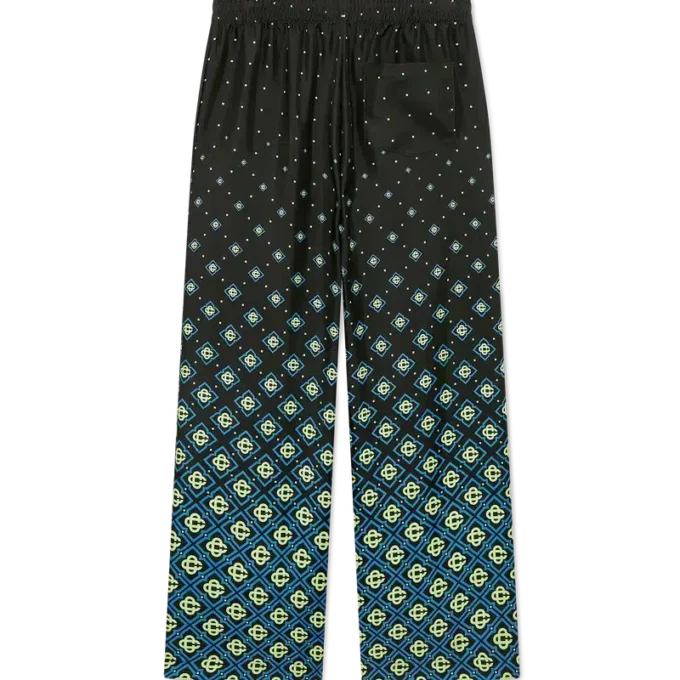 Degrade Monogram Silk Trousers