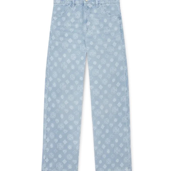 Denim Monogram Relaxed Fit Jeans Denim Monogram Relaxed Fit Jeans