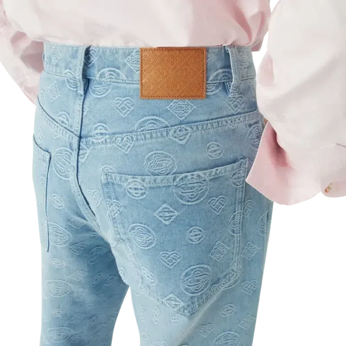 Denim Monogram Relaxed Fit Jeans Denim Monogram Relaxed Fit Jeans
