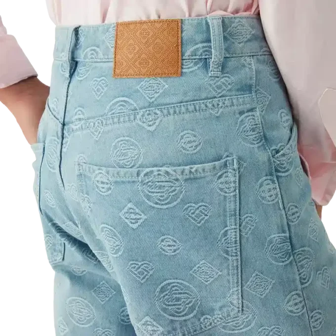 Denim Monogram Relaxed Fit Jeans Denim Monogram Relaxed Fit Jeans