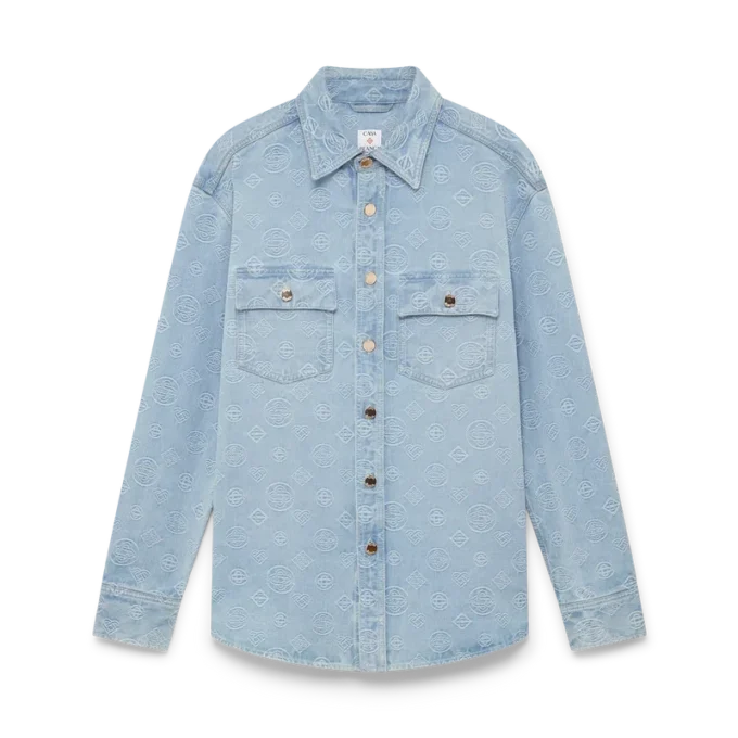 Denim Monogram Shirt Denim Monogram Shirt