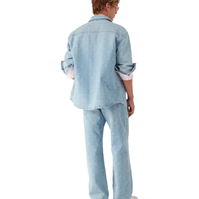 Denim Monogram Shirt Denim Monogram Shirt