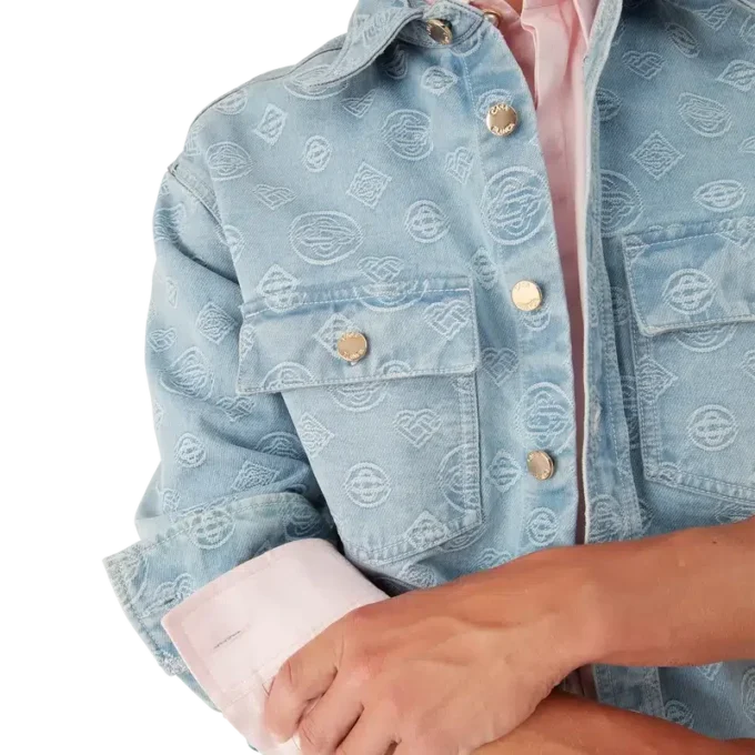 Denim Monogram Shirt Denim Monogram Shirt